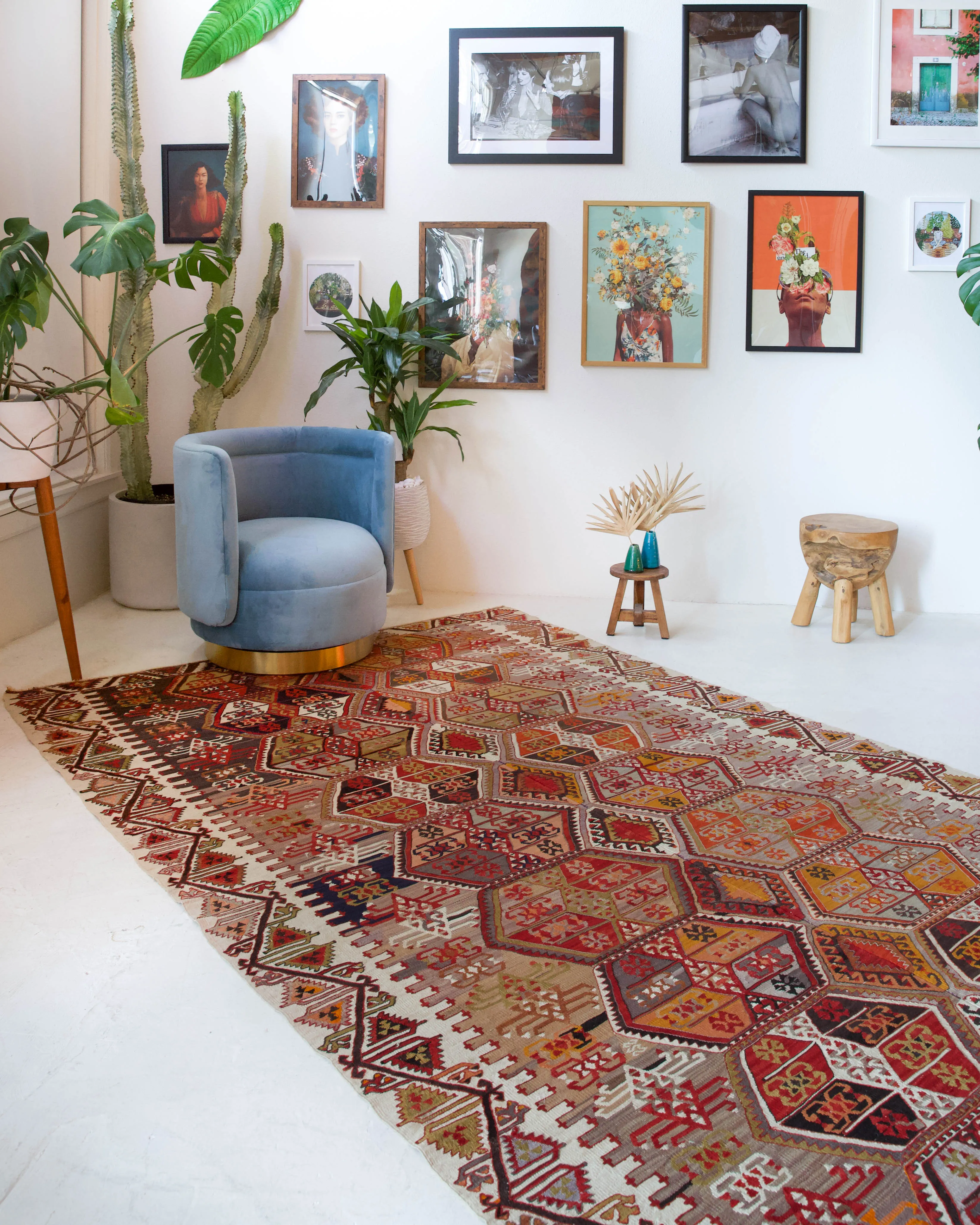 Vintage Sivas Kilim Rug 6'2"x12'6"