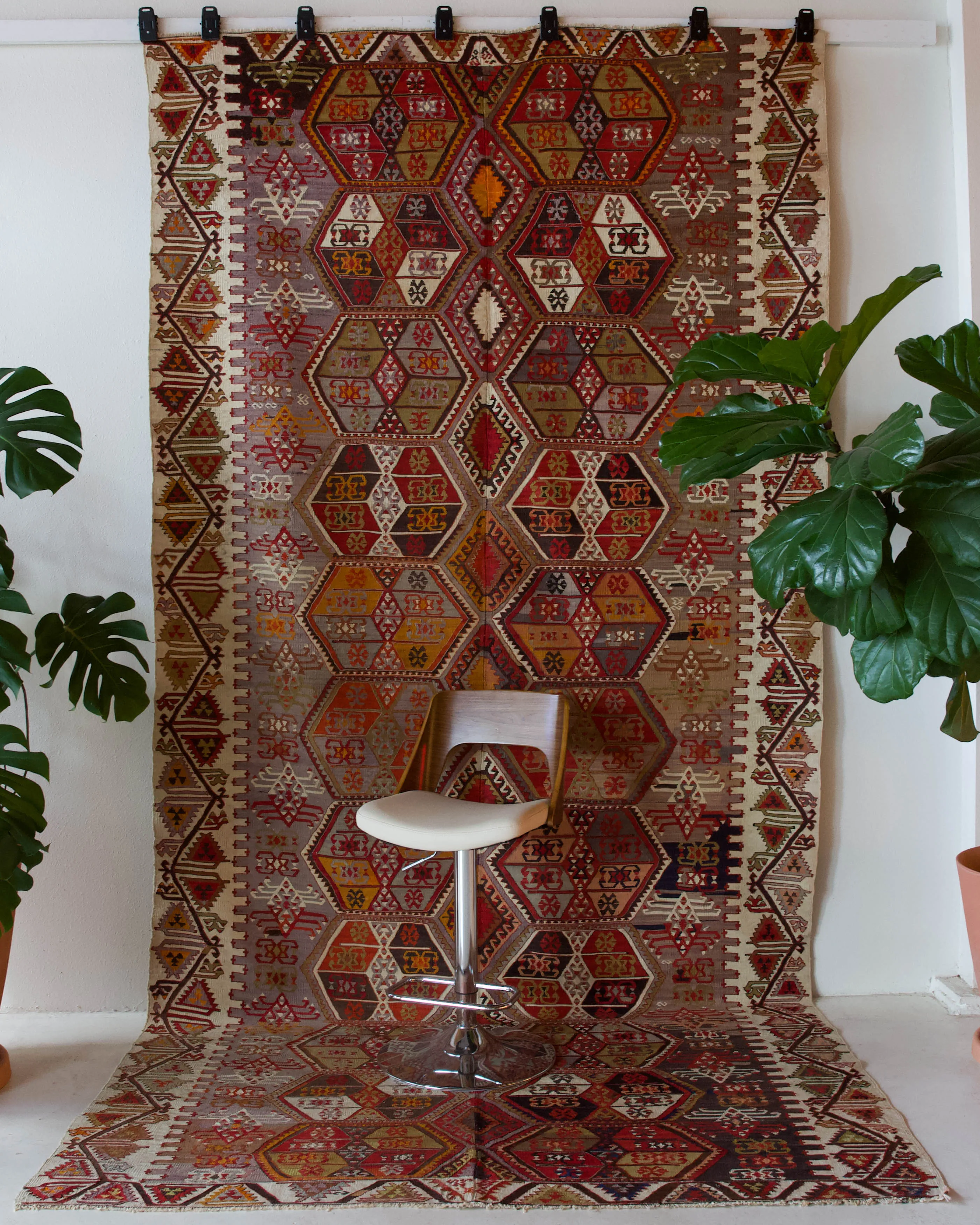 Vintage Sivas Kilim Rug 6'2"x12'6"
