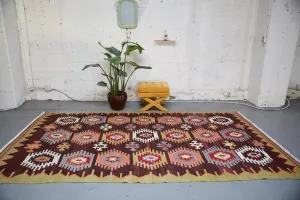 Vintage Sivas Kilim Rug 6'8"x11'4"