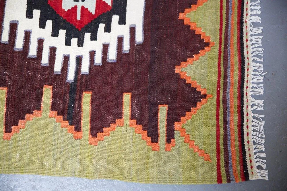 Vintage Sivas Kilim Rug 6'8"x11'4"