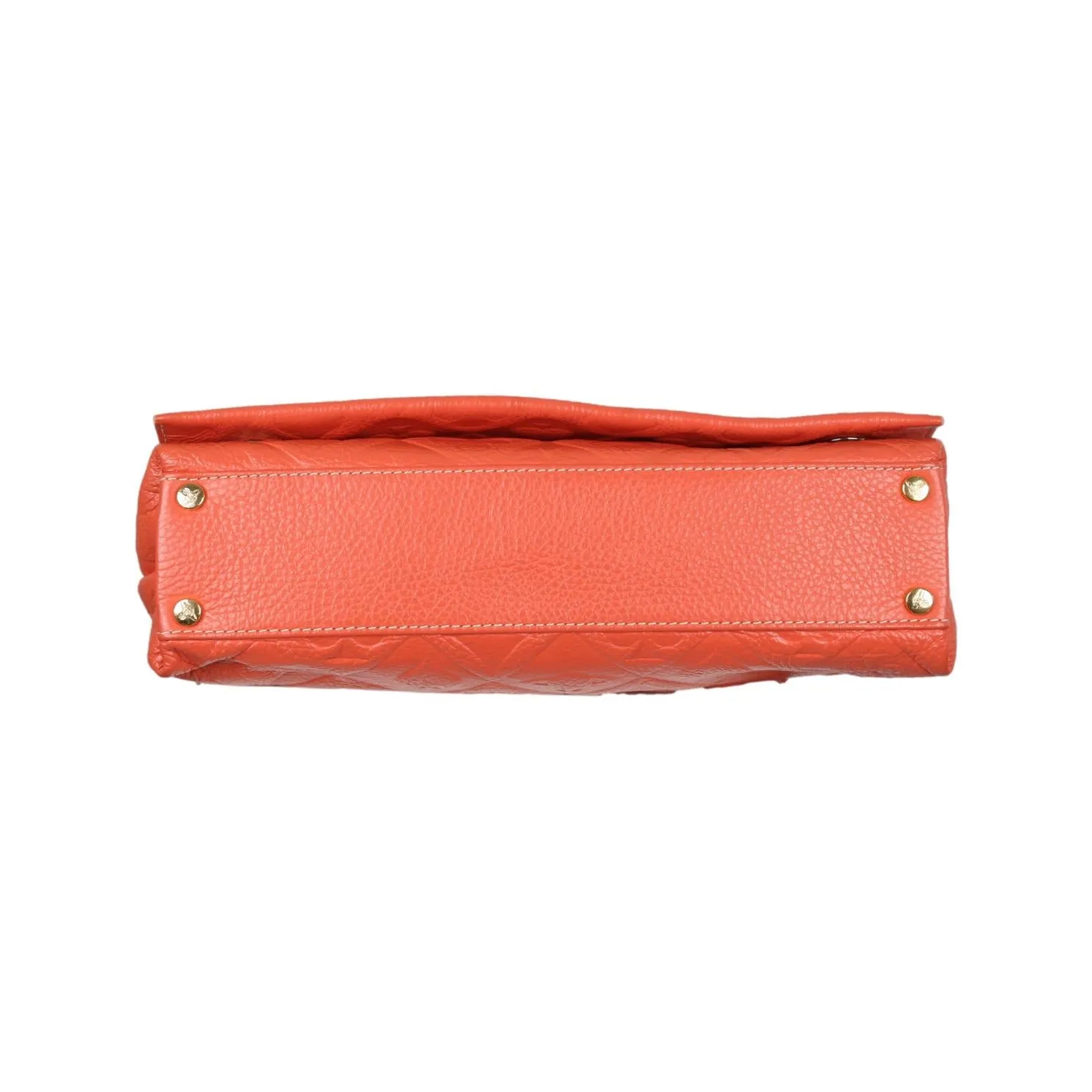 Vivienne Westwood Orange Embossed Shoulder Bag