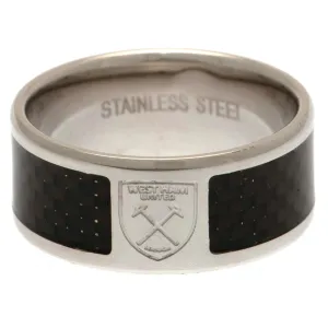 West Ham United FC Carbon Fibre Ring Small