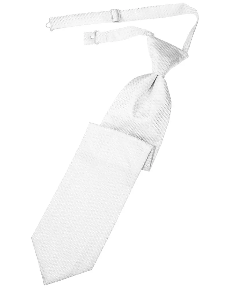 White Venetian Kids Necktie